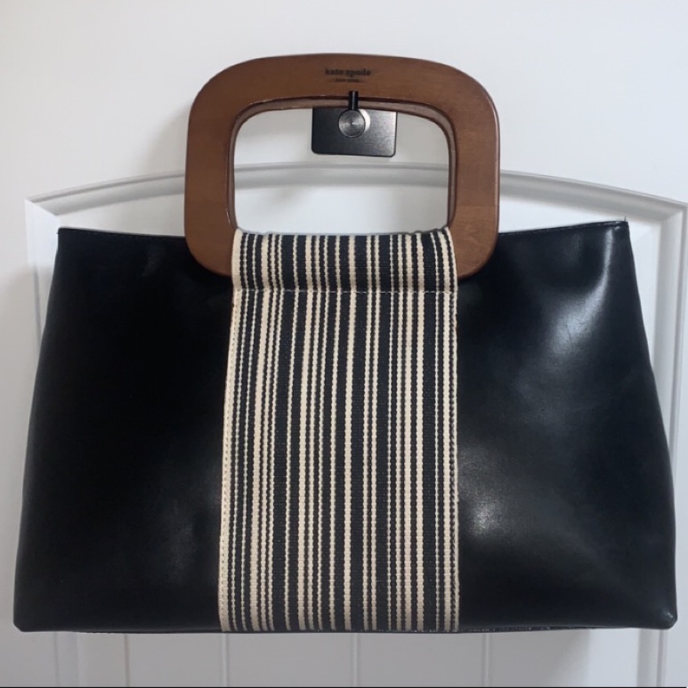 Rare Vintage Kate Spade Bag Wooden Handle